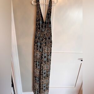 Printed navy jumpsuit ASTR size small
